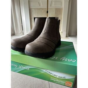 Easy Street Comfort Wave Booties Blythe Light Brown Ultra-Light Insoles S 8.5M